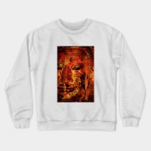 The Lord Buddha - Abstract Illustration Of The Face Of The Lord Crewneck Sweatshirt